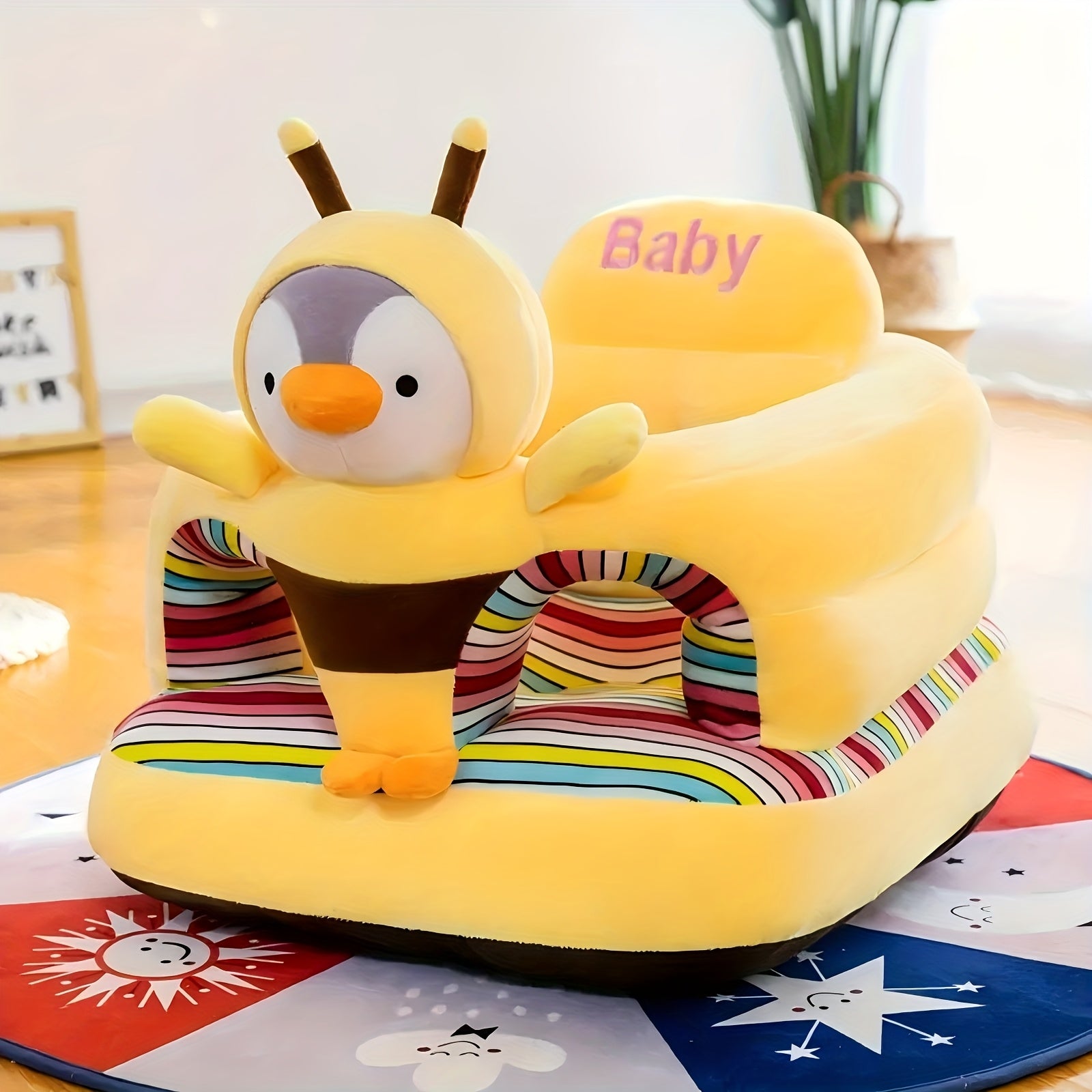 1pc Adorable Cartoon Youngsters Sofa Chair - Soft Cotton