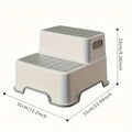 Christmas Multifunctional Bathroom Anti-Slip Two Step Stool | Suitable for Toilet Training + Brushing Aid Dual Functionality
