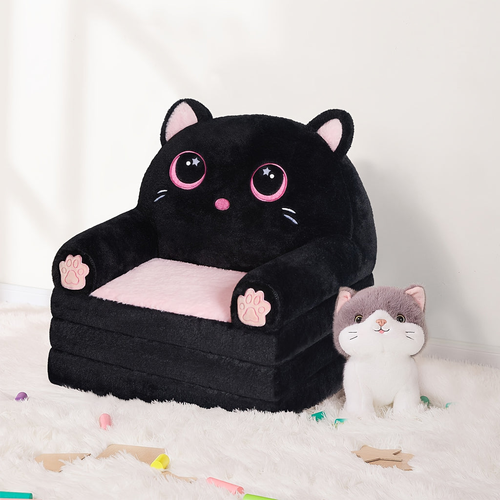 Foldable Multifunctional Sofa Comfortable Teenager Foldable Sofa with Pillow - Plush