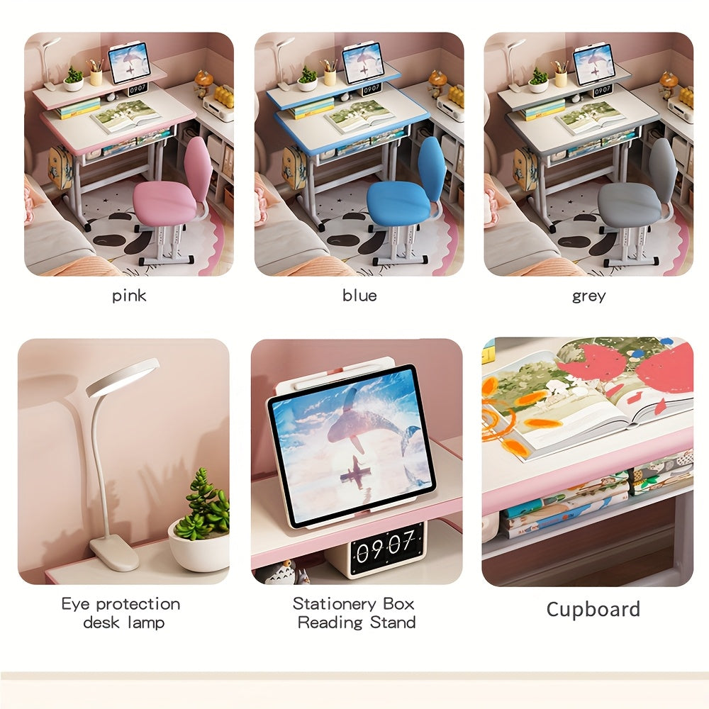 High-quality Children'S Table And Chair Set, Height-adjustable, Ergonomic, Suitable For Children Aged 3-18 Years