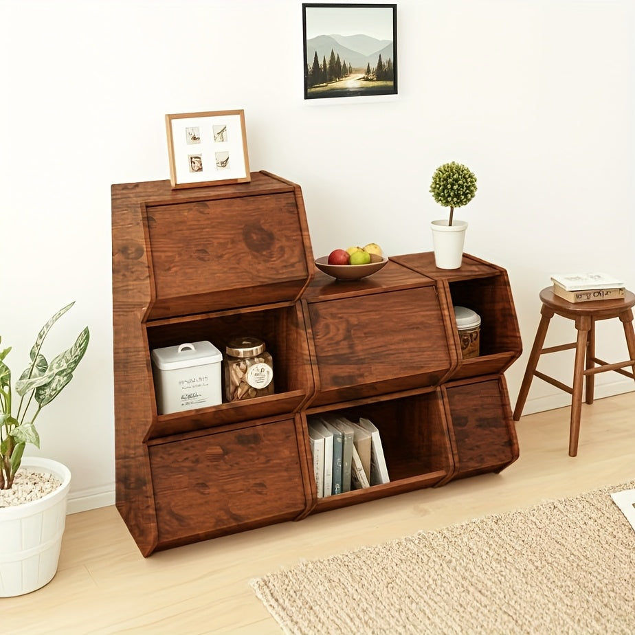 Toy Storage Cubby, Bookshelf, Stackable Bin Toy Storage Cabinet, Bookcase Footboard, Toy Shelf, Suitable for Room, Hallway