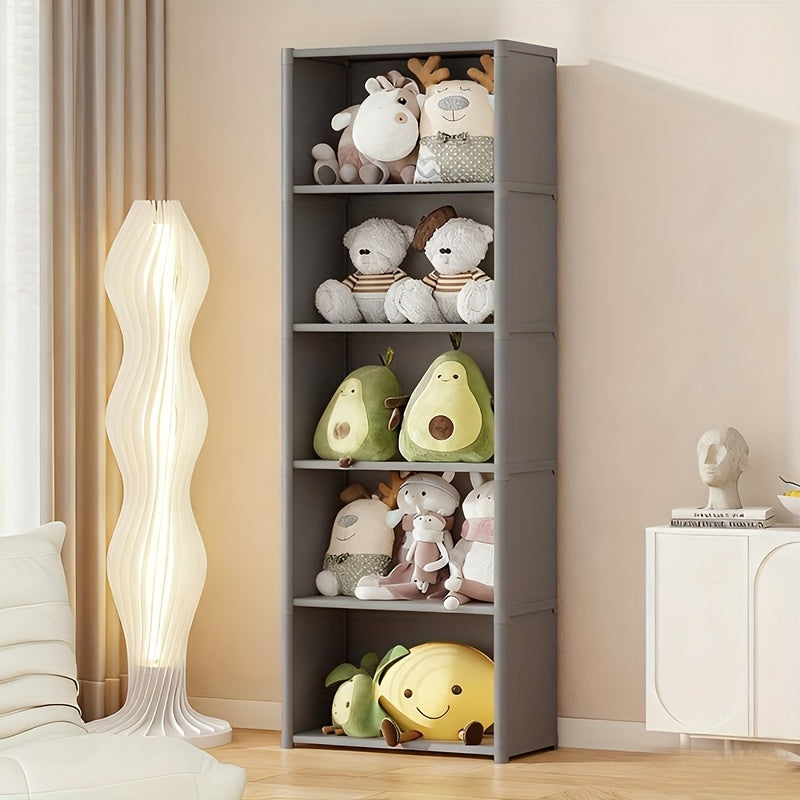Multi-Layer Easy-to-Assemble Bookshelf, Simple Home Clothing Storage Wardrobe, Toy Organizer