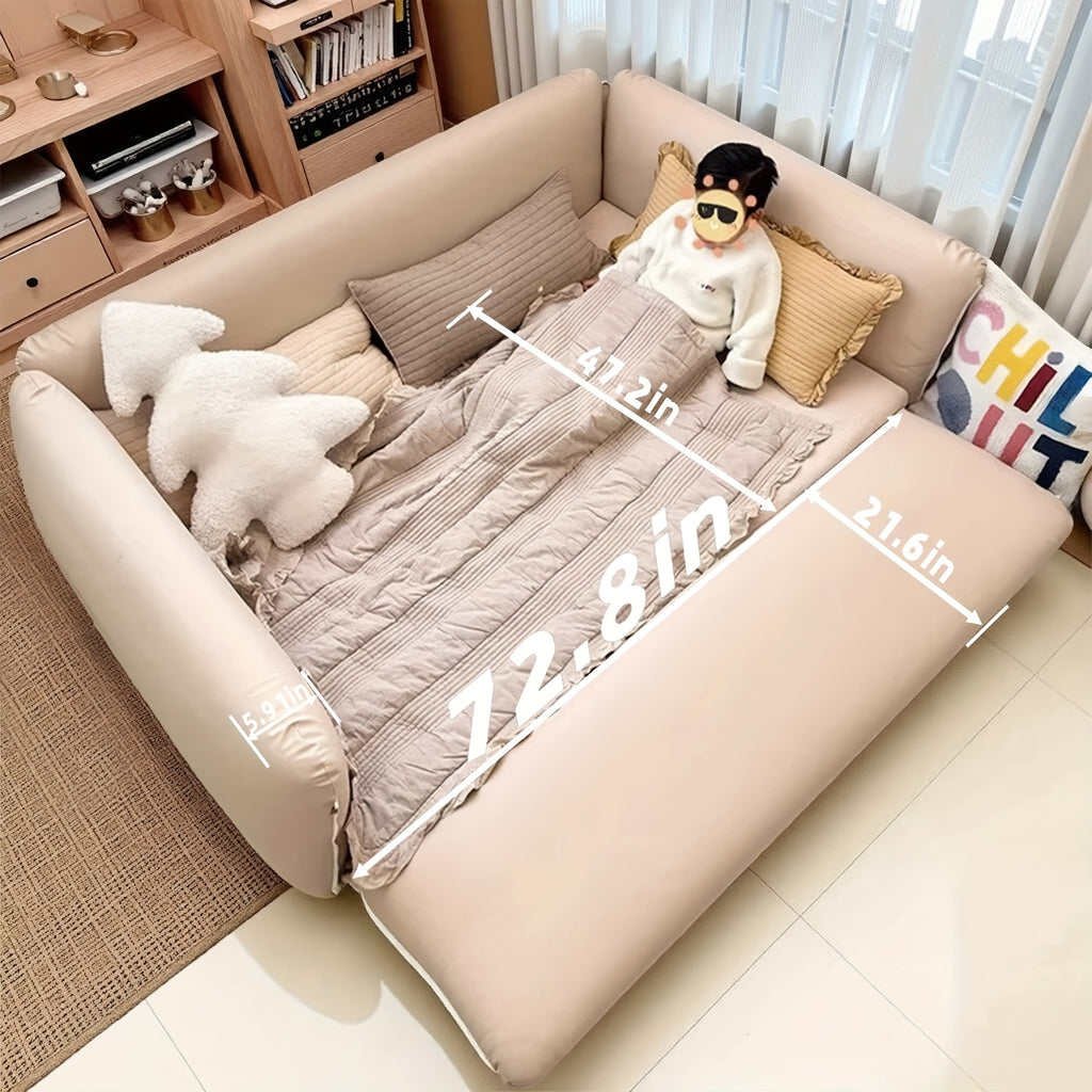 Portable Play Tent Bed with Detachable Canopy & Cushioned - Soft White Bed &, Indoor\u002FOutdoor Use