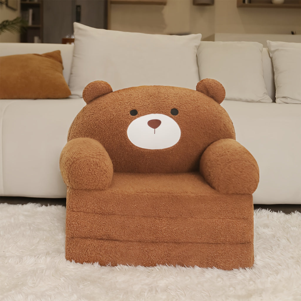 Christmas Gift For Kids, Foldable Kids Couch Chair, Convertible Plush Lounger For Playroom, Gift For Boy Girl Kids Sofa