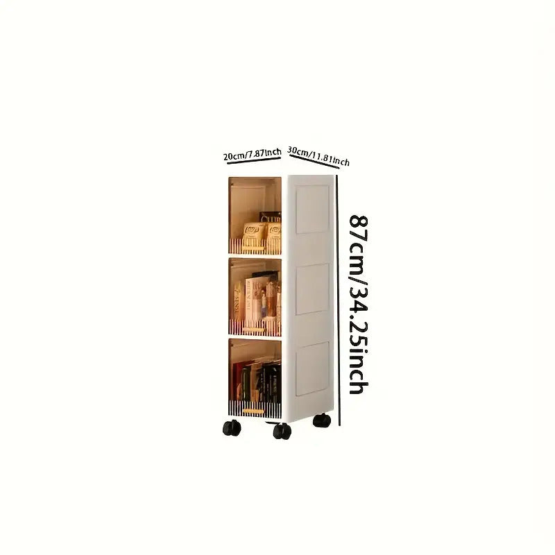Multi-Functional 3\u002F4\u002F5-Tier Storage Cabinet, Floor-Standing Wardrobe for Toys and Snacks with Dustproof Design – Ideal for Home