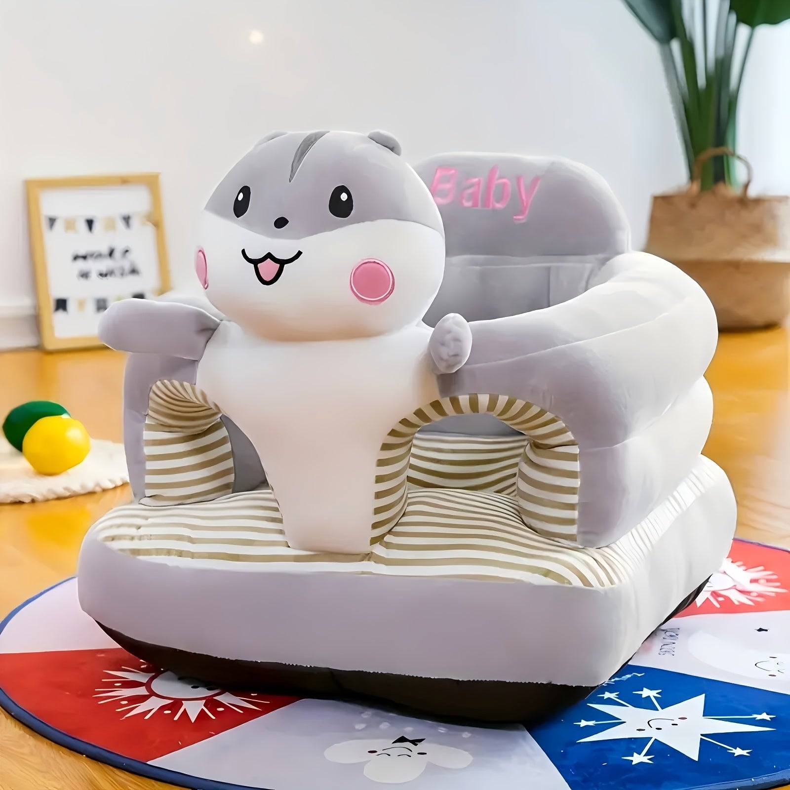 1pc Adorable Cartoon Youngsters Sofa Chair - Soft Cotton