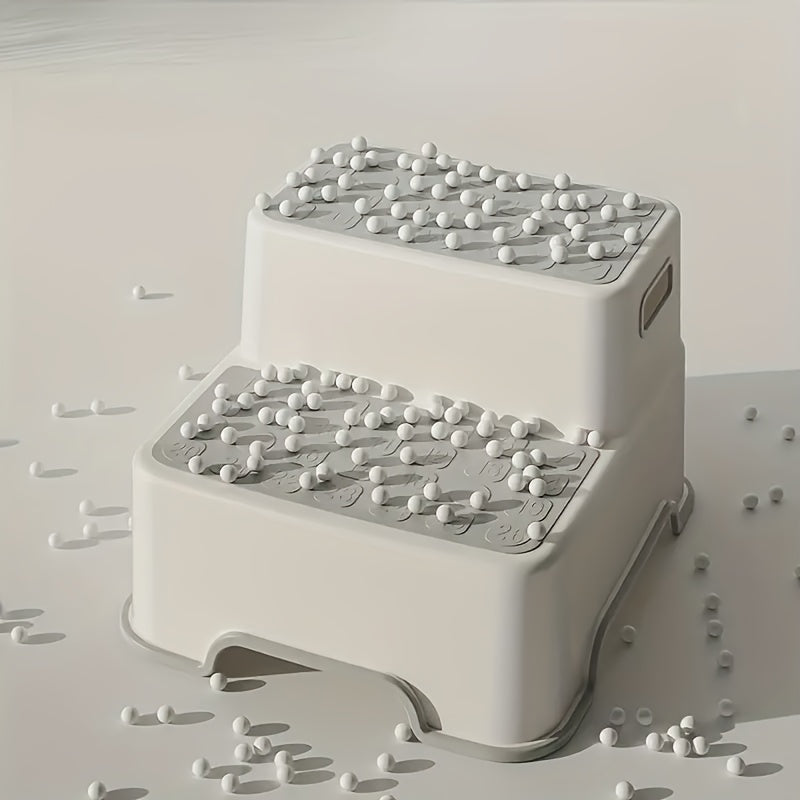 Christmas Multifunctional Bathroom Anti-Slip Two Step Stool | Suitable for Toilet Training + Brushing Aid Dual Functionality