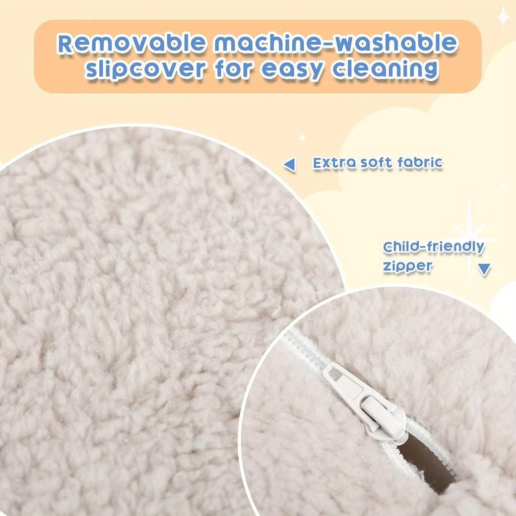 Kids Chairs For, 2-in-1 Soft Sherpa Sofa Folding Bed, Converts Sofa To Recliner