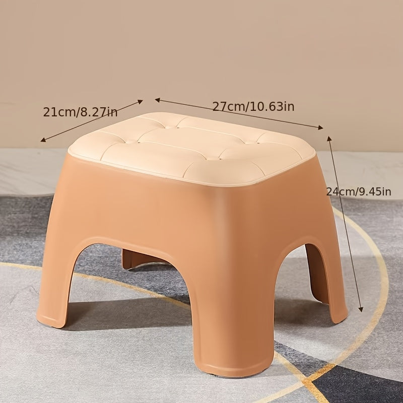 Children's Game Room Stools, Bedroom Stools, Shoe Changing Stools, with Anti Slip Pads, Stackable, Sturdy And Durable