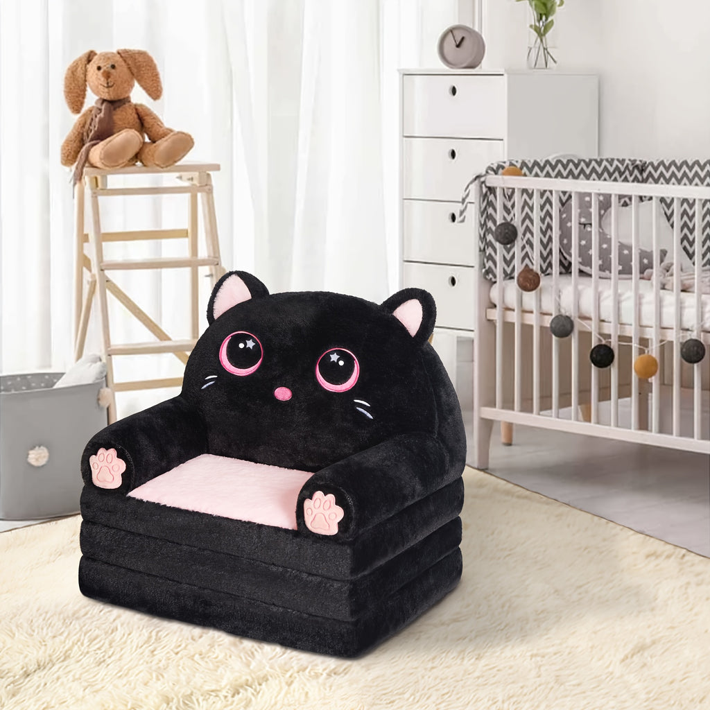 Foldable Multifunctional Sofa Comfortable Teenager Foldable Sofa with Pillow - Plush