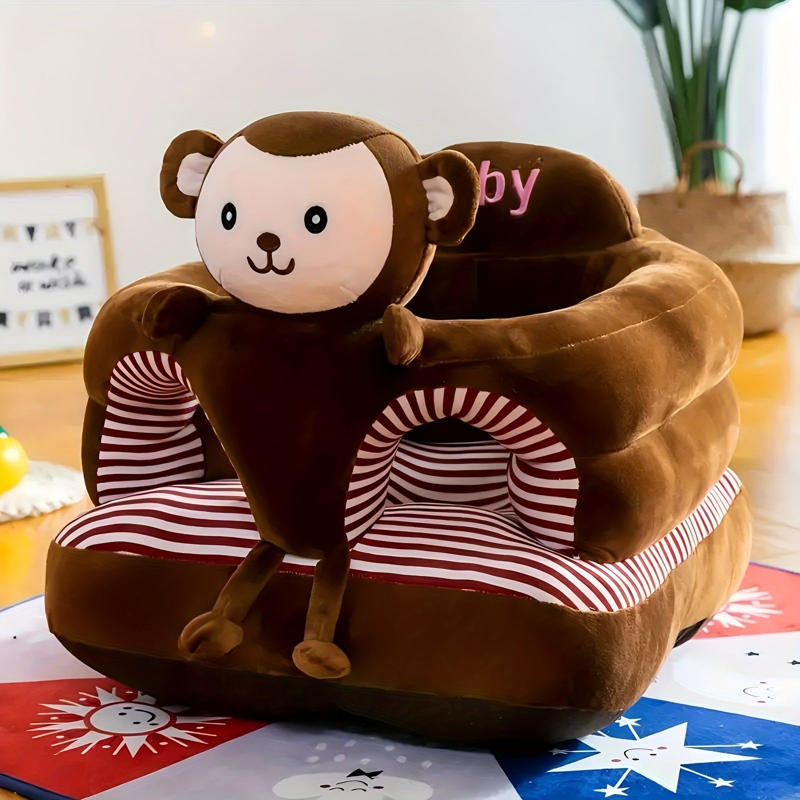 1pc Adorable Cartoon Youngsters Sofa Chair - Soft Cotton