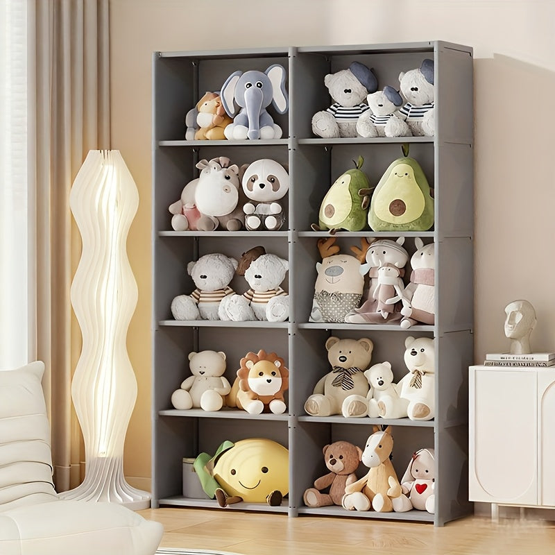 Multi-Layer Easy-to-Assemble Bookshelf, Simple Home Clothing Storage Wardrobe, Toy Organizer