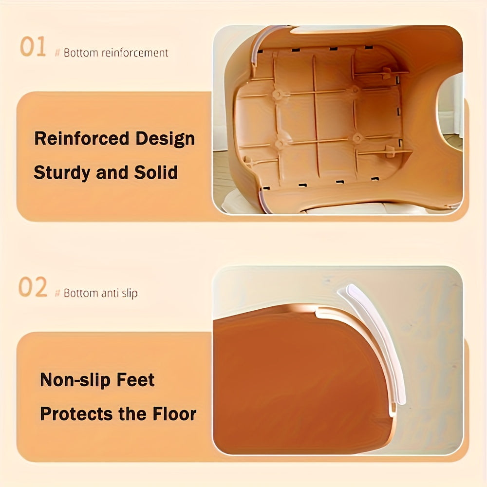 Children's Game Room Stools, Bedroom Stools, Shoe Changing Stools, with Anti Slip Pads, Stackable, Sturdy And Durable