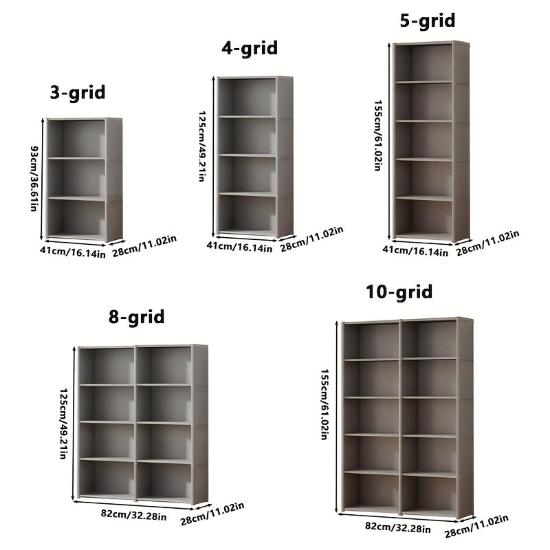 Multi-Layer Easy-to-Assemble Bookshelf, Simple Home Clothing Storage Wardrobe, Toy Organizer