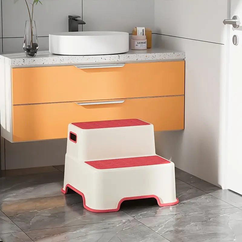 Anti-slip Bathroom Step Stool - Perfect For Potty Training And As A Washstand Helper Stool