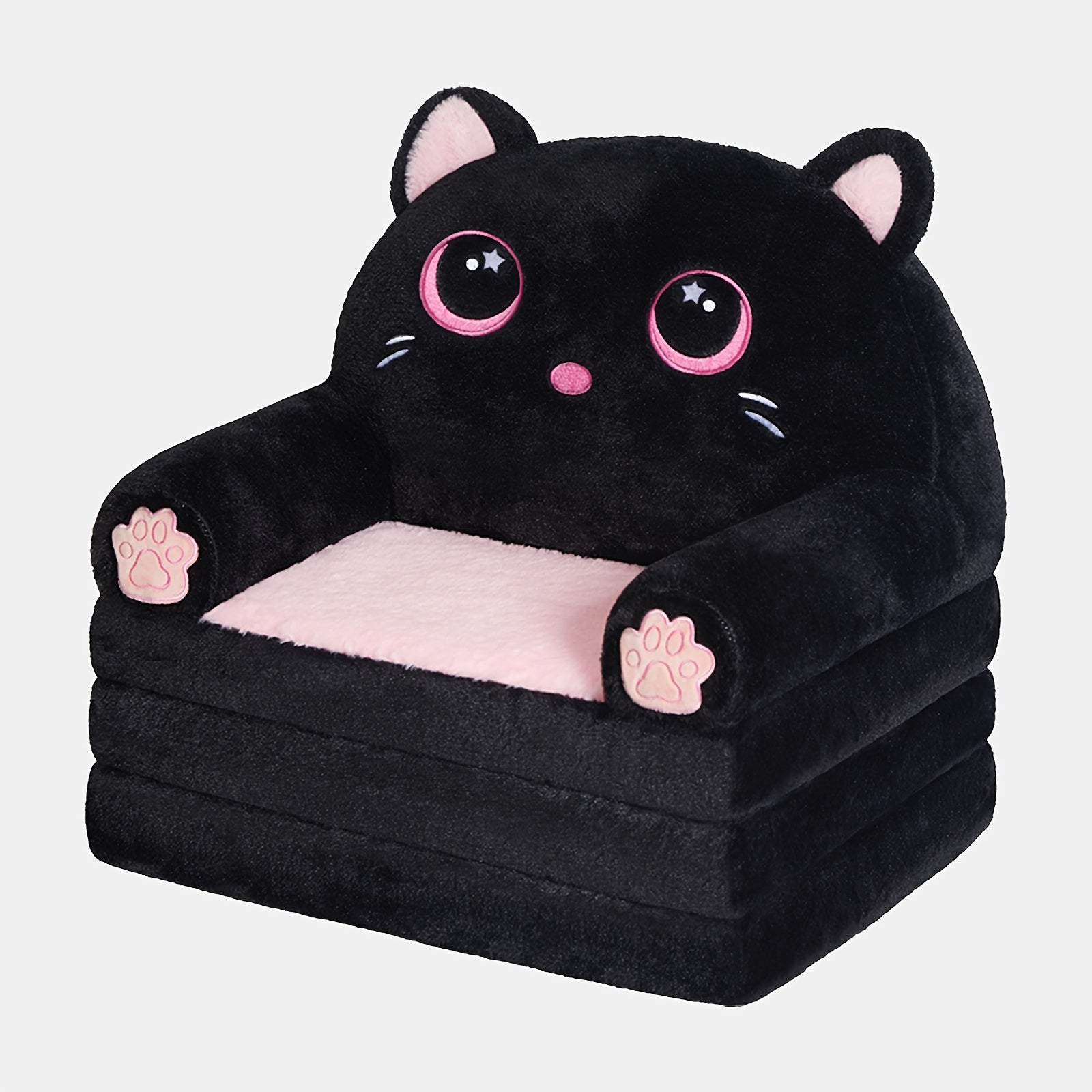 Christmas Gift For Kids, Foldable Kids Couch Chair, Convertible Plush Lounger For Playroom, Gift For Boy Girl Kids Sofa